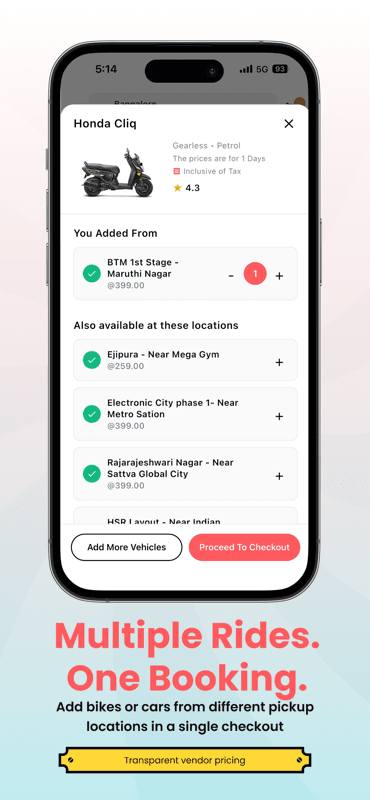 Sukuto App - Booking